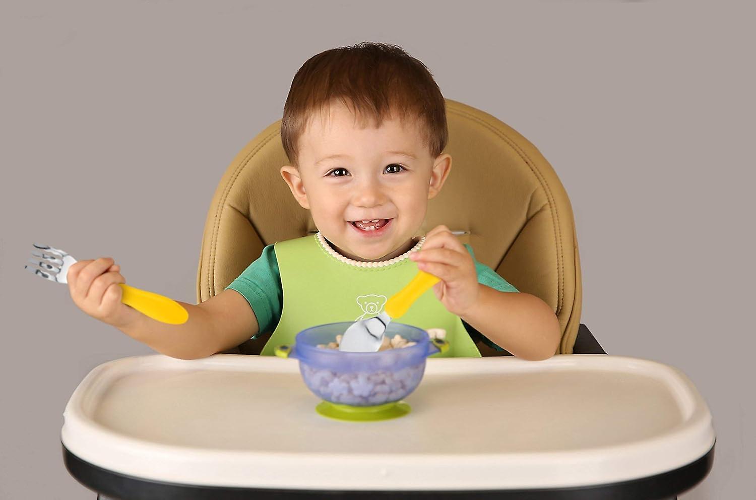 Toddler Fork and Toddler Spoon Silverware Set | Toddler Cutlery with Toddler Fork and Toddler Spoon