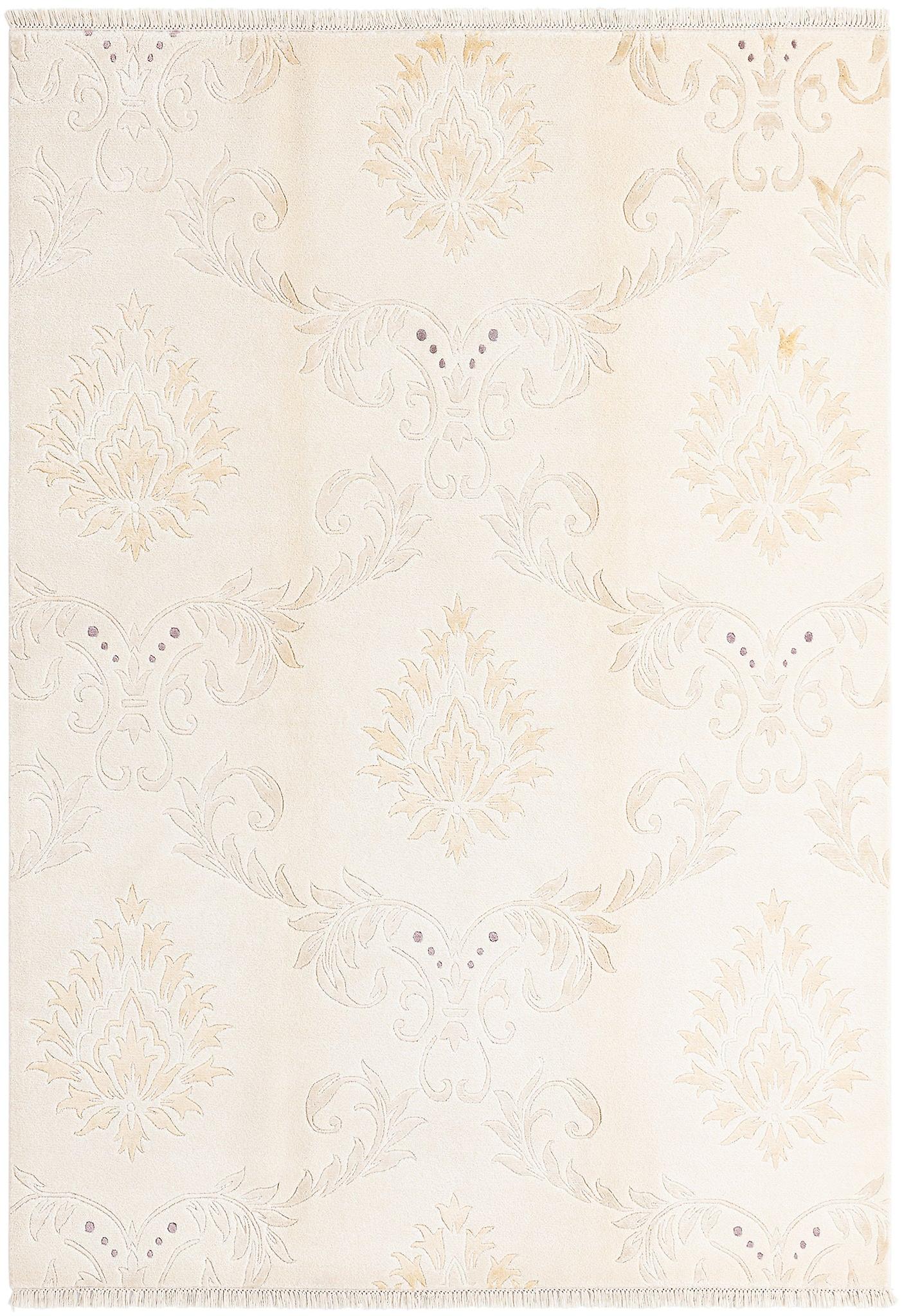 Hadorn Darya-印度 168x239 带奶油色手摇织机印度地毯