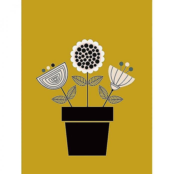 Lyndy Hants Scandi Flower Pot Canvas Print