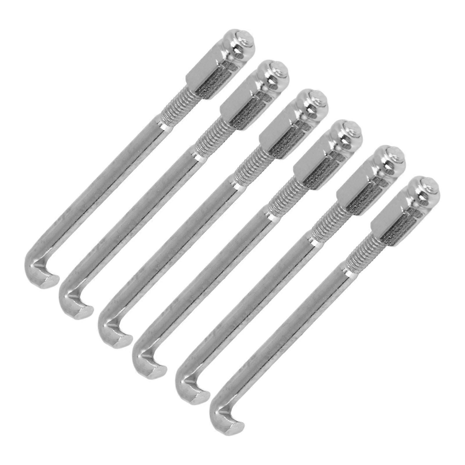 24PCS Silver Metal Banjo Bracket Hooks Set Durable Replacement