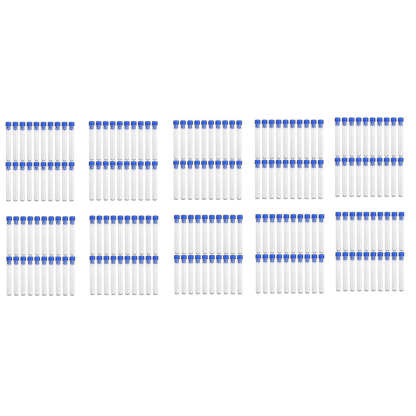 200 Pcs. Not Graduated Plastic Test Tube Lab Test Tool With