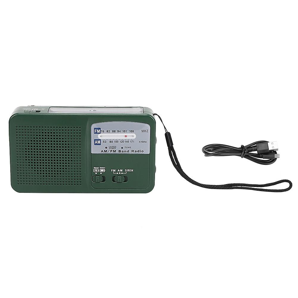 Portable Emergency Light Radio with Hand Crank, Flashlight, and Phone Charger