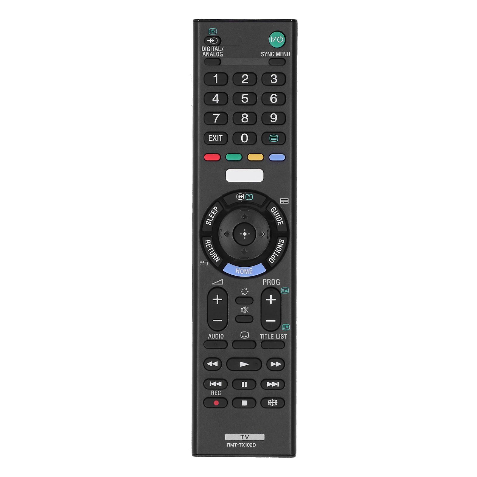 Sony TV Remote RMT-TX102D Replacement - Durable ABS, 10m Range, Comfortable Grip