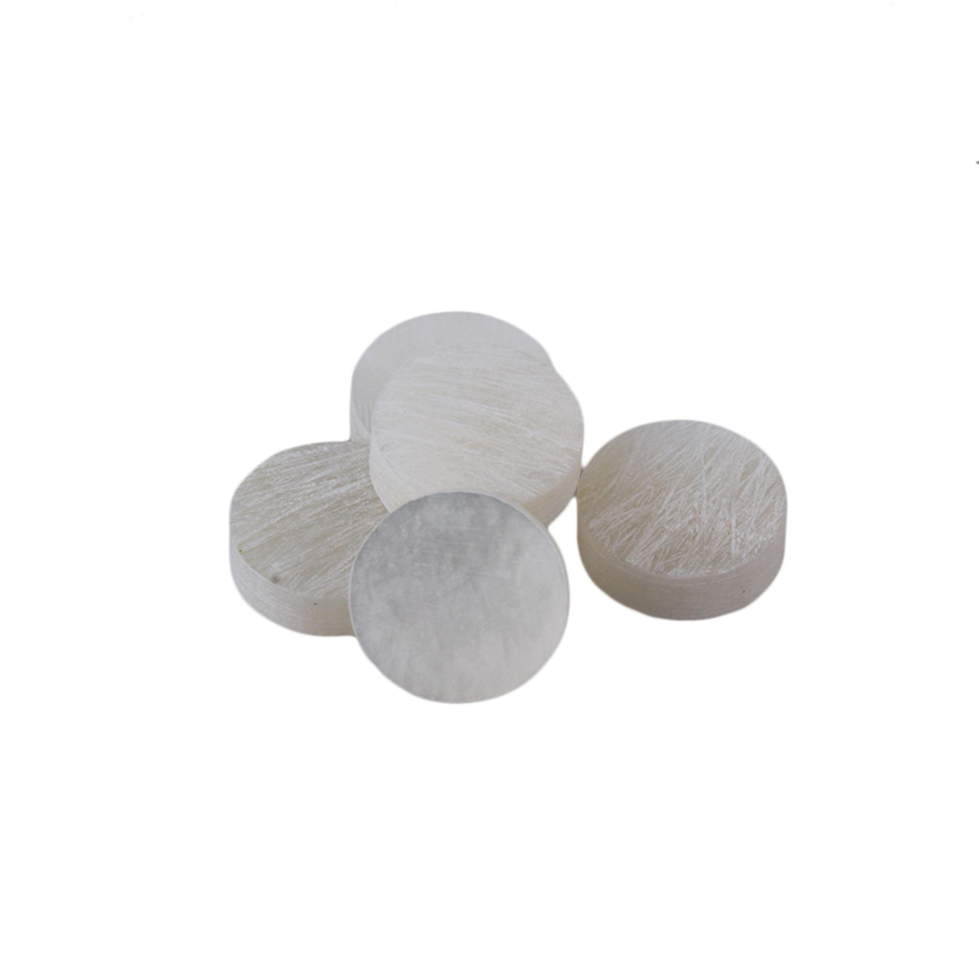 6mm White Fleck Dots Inlays Pearl Shell Guitar Fingerboard Set of 100