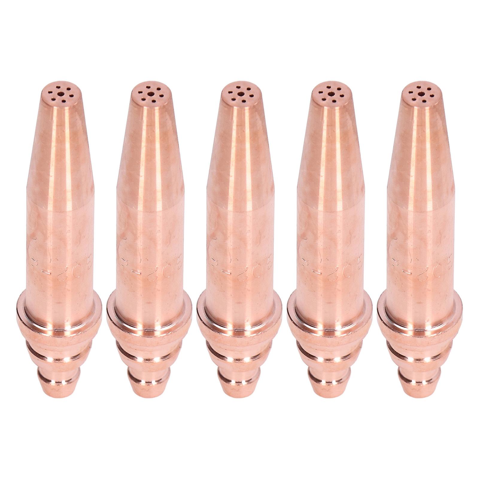 5Psc Acetylene Cutting Tip Equal Pressure Torch Nozzle Accessory Set Kit G02‑3 3#