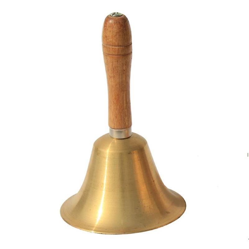 Super Loud Solid Brass Hand Call Bell-14CM