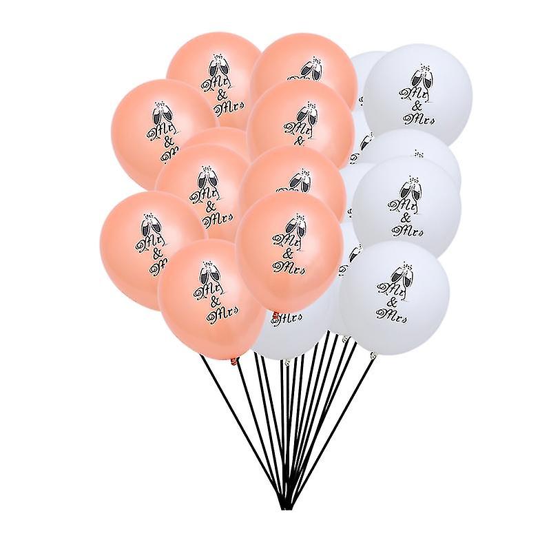 20pcs Mr To Mrs Balloons