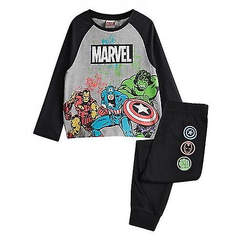Marvel Avengers Boys Printed Long Pyjama Set
