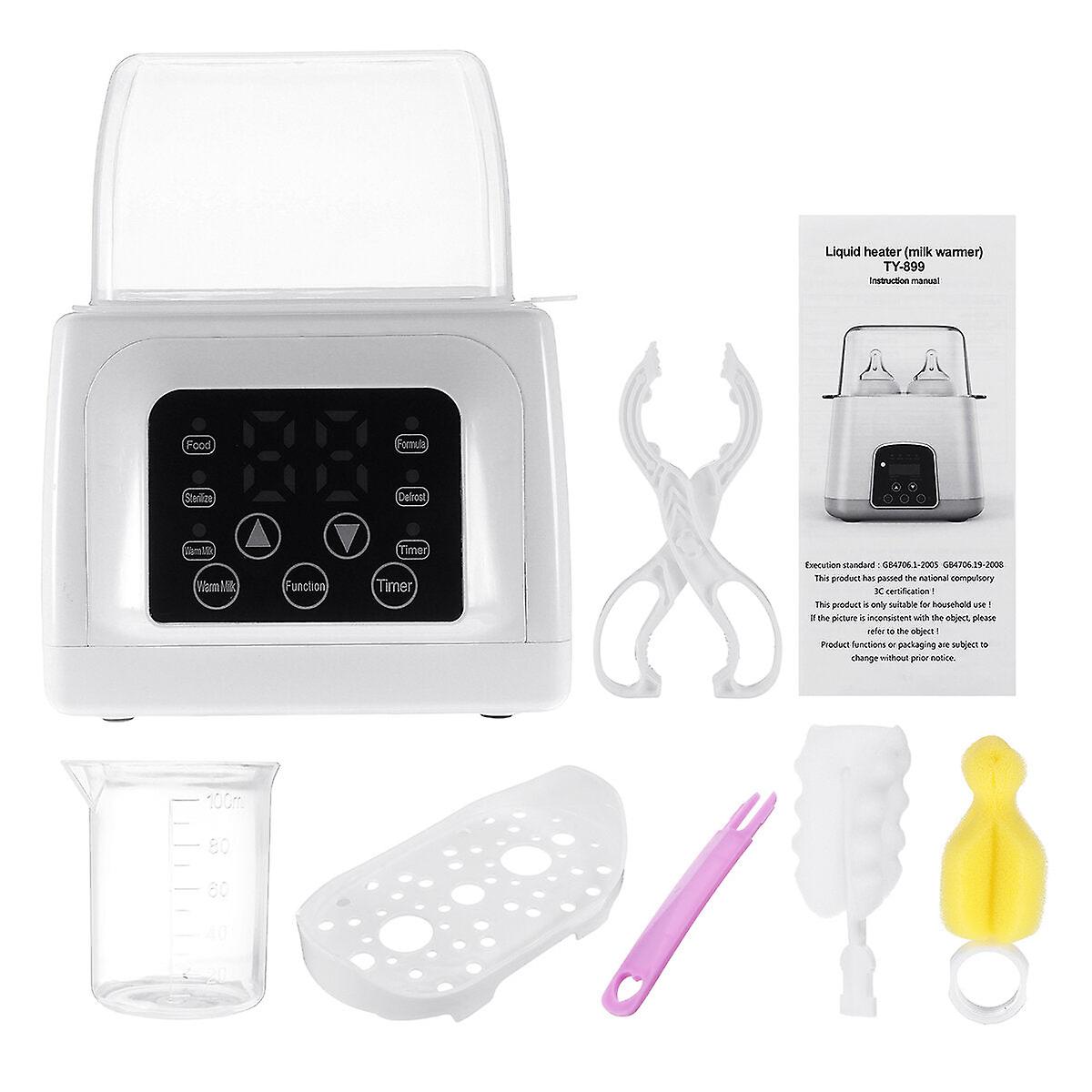 Kit de stérilisation de biberon 4 en 1 avec chauffe-lait à LED, réchauffeur de décongélation des aliments et machine à chauffer