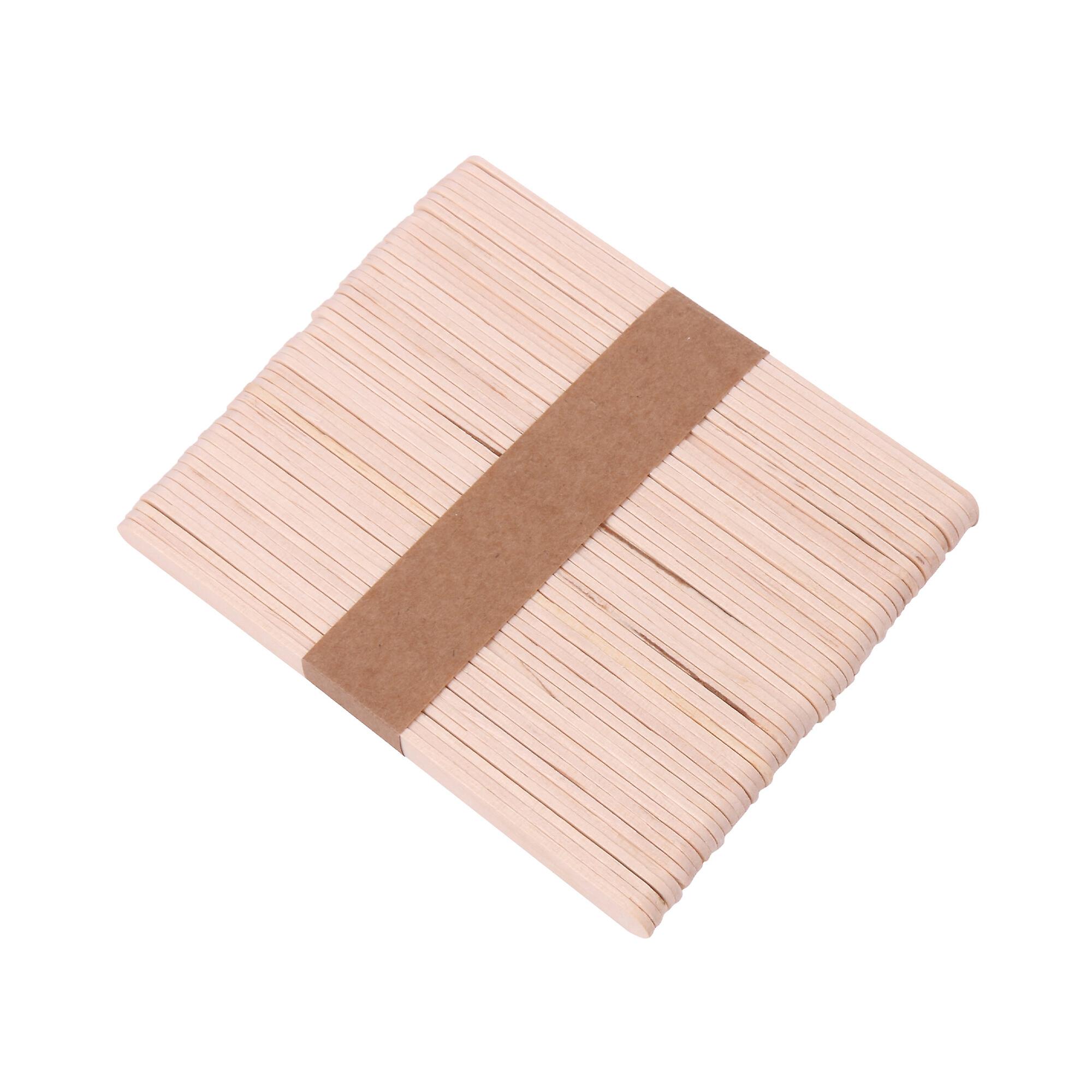 50 Pcs Wooden Sticks for Birthday Party Decorations 4.92Inchx0.39Inchx0.08Inch
