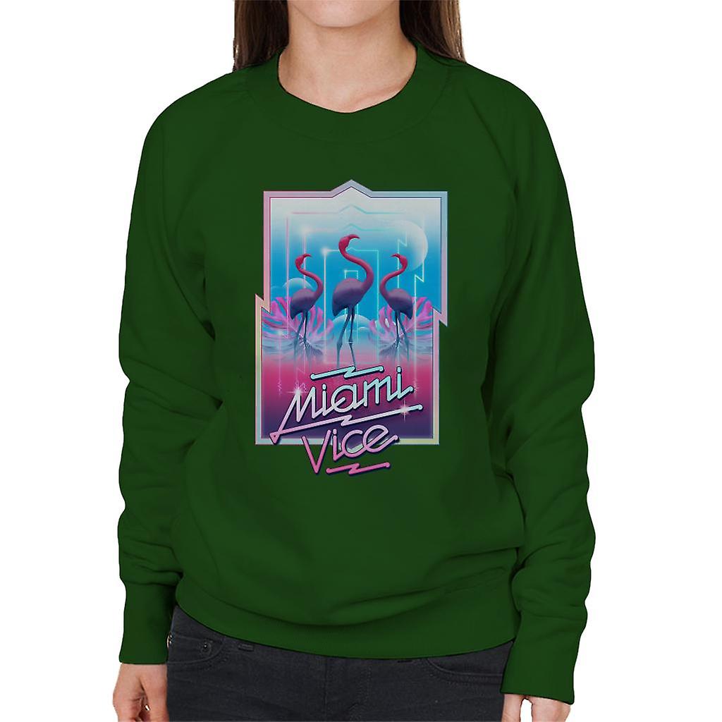 Miami Vice 3 Flamingos Women's Sweatshirt