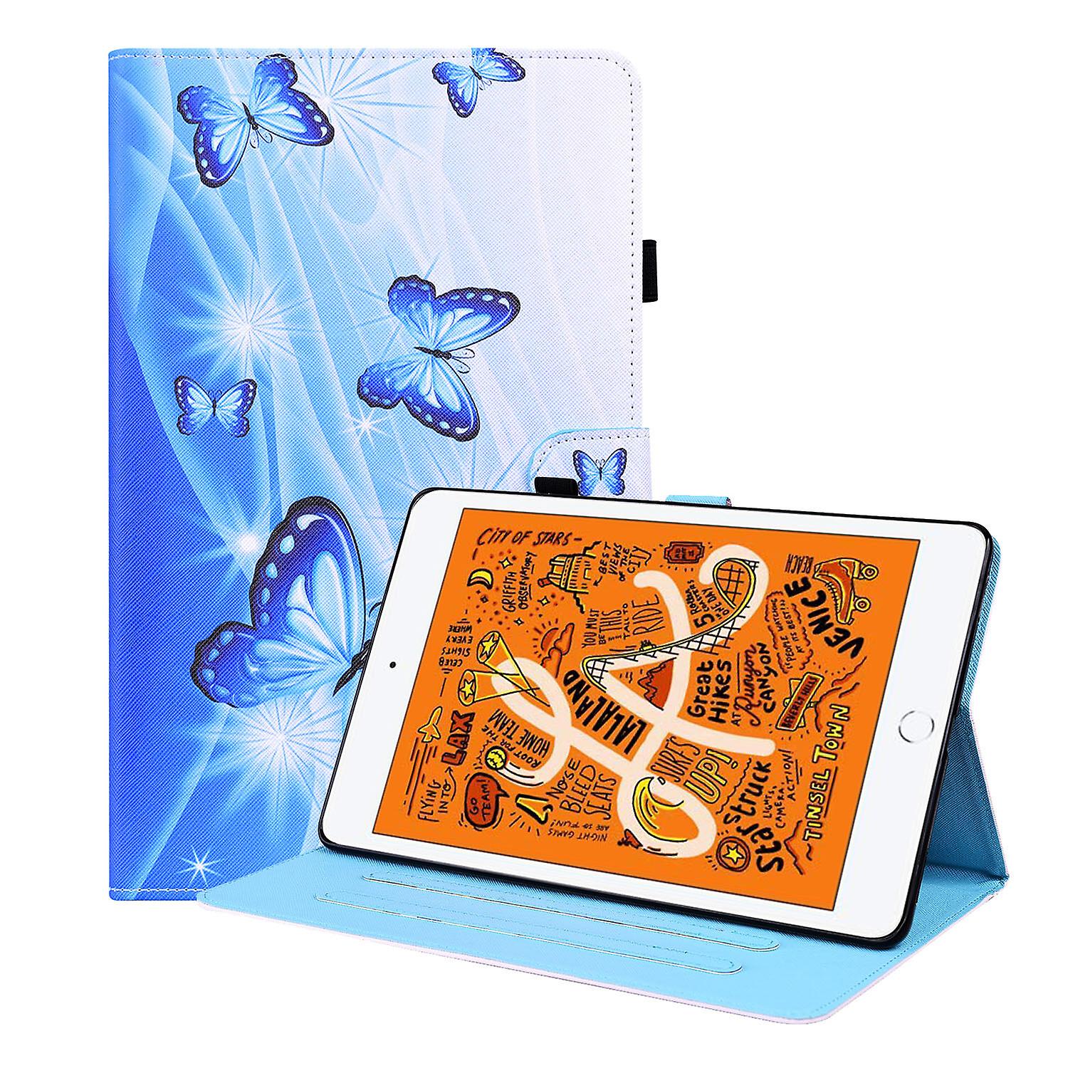 For iPad Mini 1 /2 /3 /4 /5 with Pencil Holder Auto Sleep/Wake Function PU Leather Smart Cover