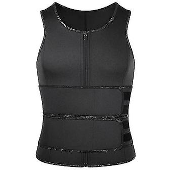 Canottiera Da Sauna For Uomo, Camicia Da Allenamento For La Perdita Di Peso, Corsetto, Compressione, Sauna, Body Shaper, Cerniera, Camicia Da Allenamento Tuta da sauna ( Color : Noir , Size Canottiera Da Sauna For Uomo, Camicia Da Allenamento For La Perdita Di Peso, Corsetto, Compressione, Sauna, Body Shaper, Cerniera, Camicia Da Allenamento Tuta da sauna ( Color : Noir , Size