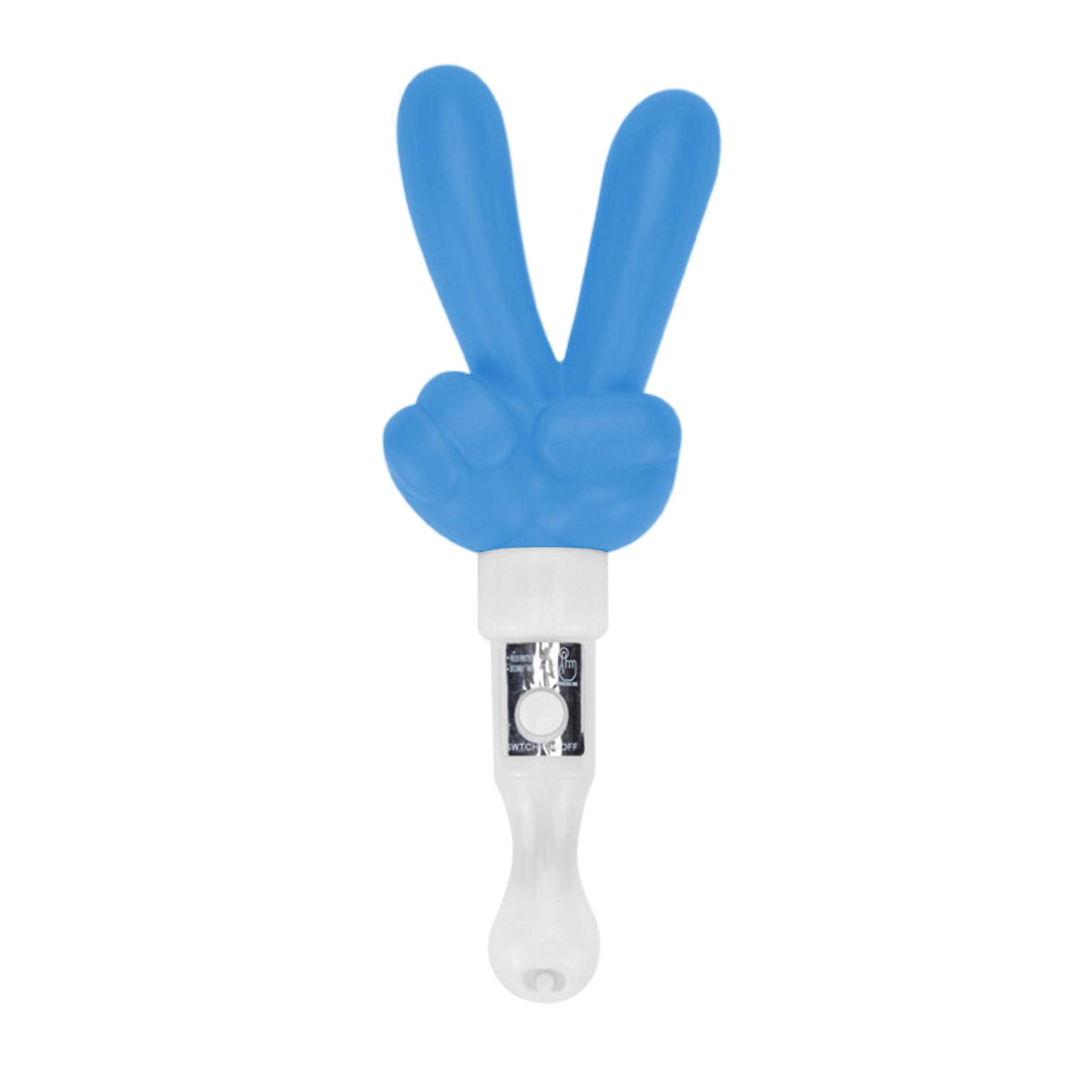 LED Foam Glow Sticks Finger Shaped Bulk Glow Sticks 3 Lighting Modes Gesture Party Supplies Battery Powered Fluorescent Light Props