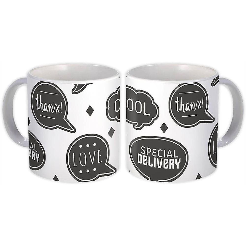 Geschenkbecher: Zeichen Danke