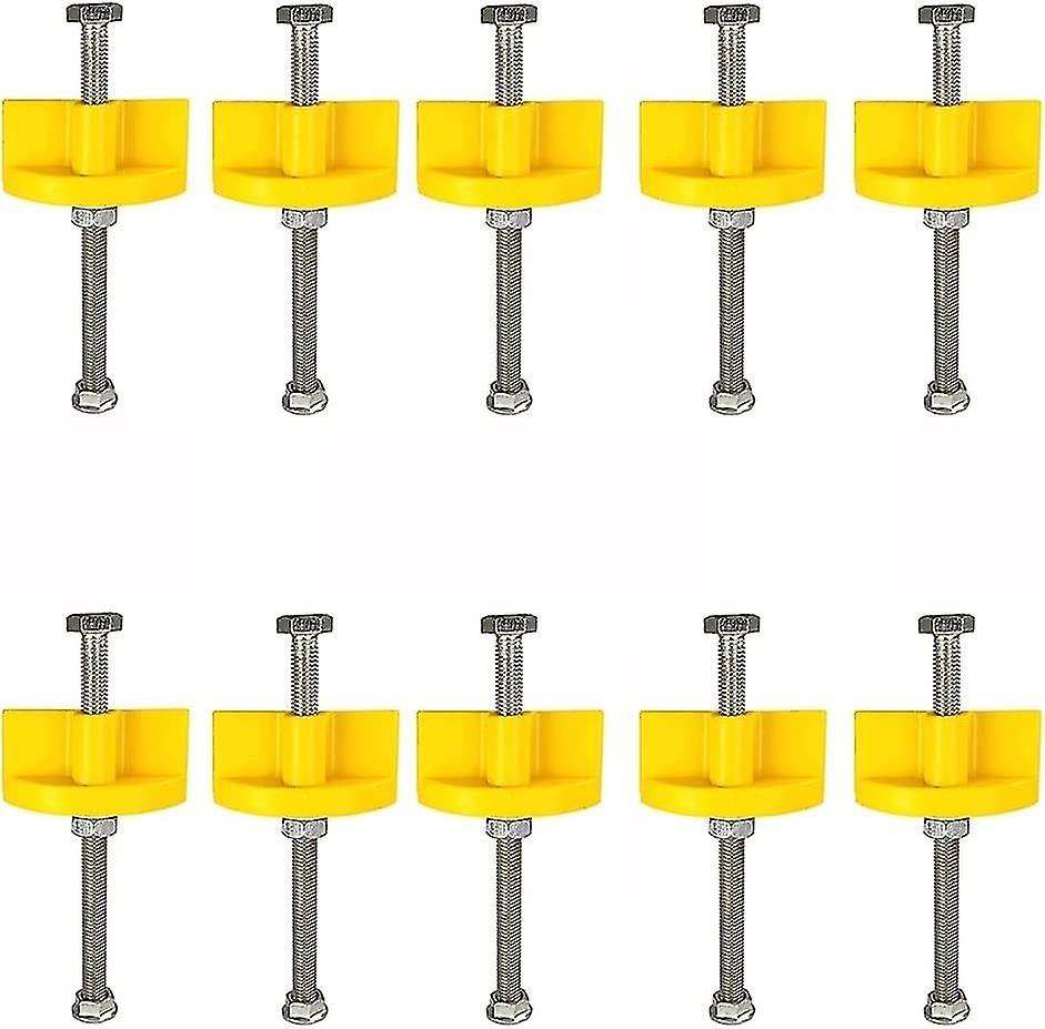 Wall Tile Leveling System Portable Tile Height Adjustable Positioner Fixed Lifting Tool (Yellow) (10