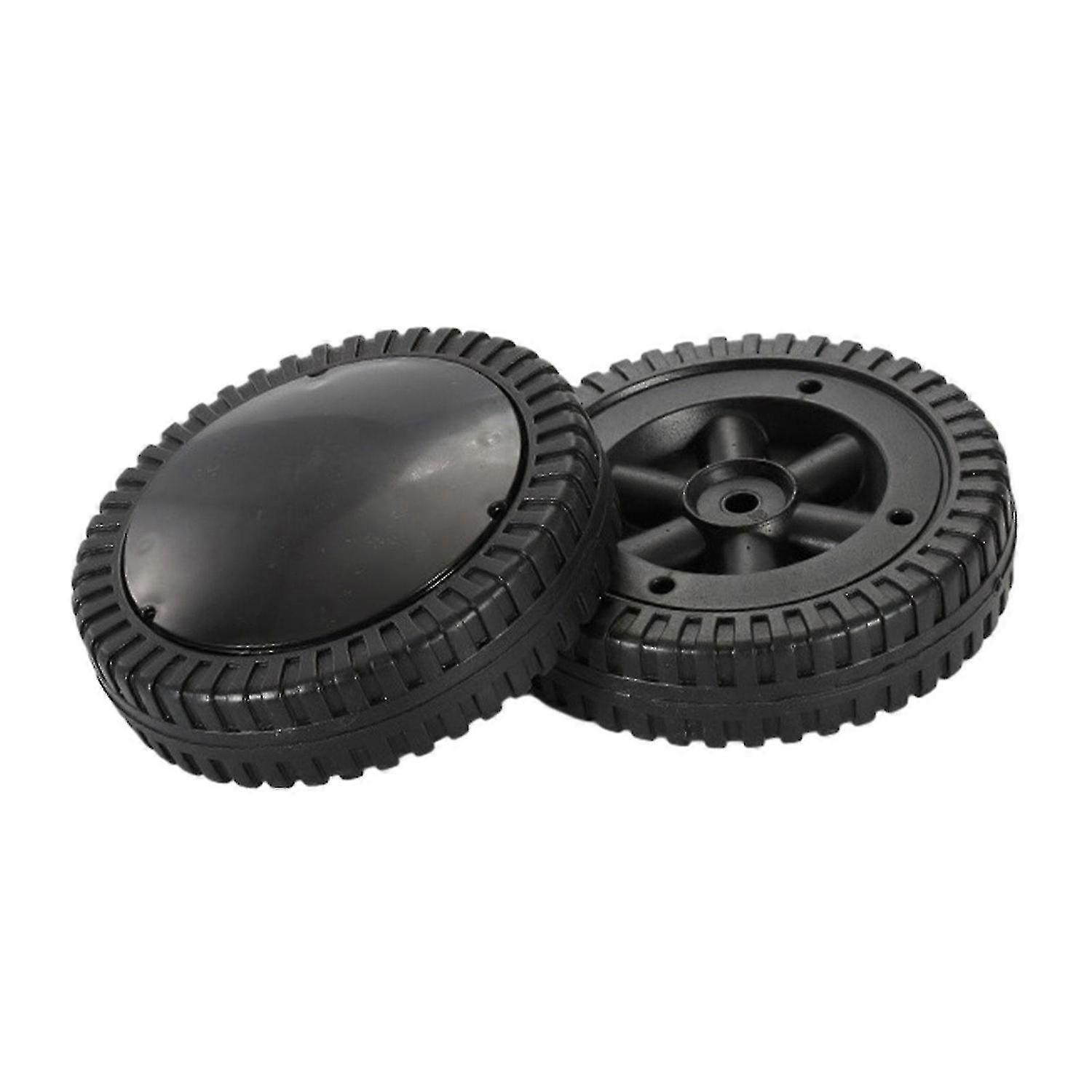 2 Pack BBQ Grill Wheels Smooth Rolling Black 6 polegadas Pneus para churrasco Grills