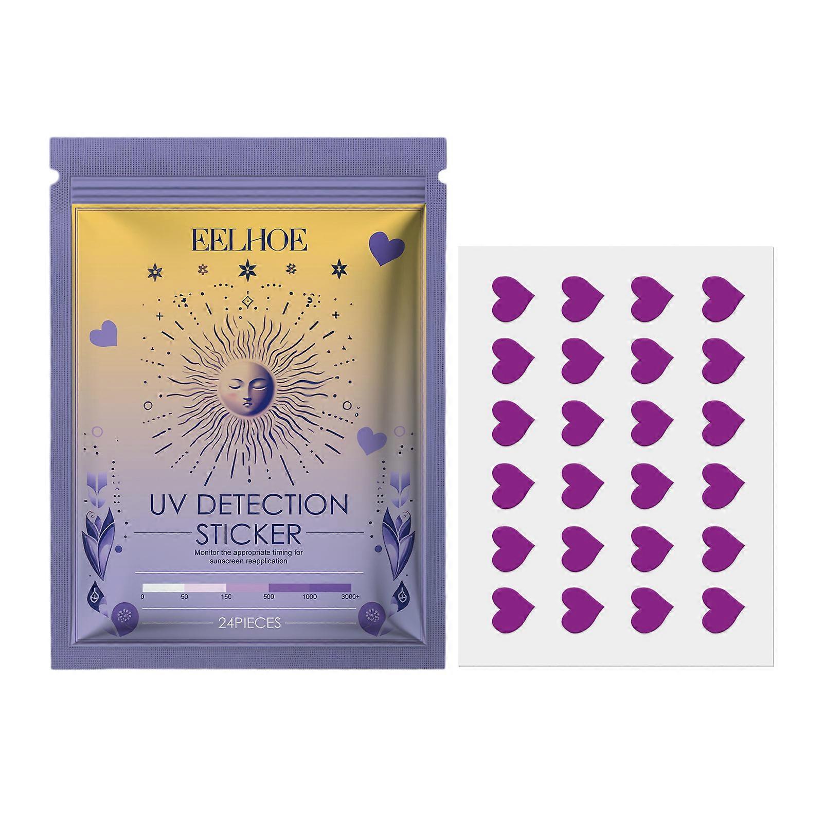 Eelhoe Uv Sticker Uv Detection Stickers  Love 24Pieces