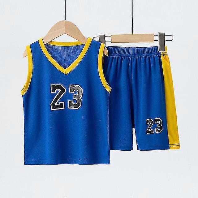 Çocuk Basketbol Takım Elbise Erkek ve Kız Spor Yelek Şort Takım Elbise 23. Yakışıklı Erkek ve Öğrenci Yelek Takım Elbise