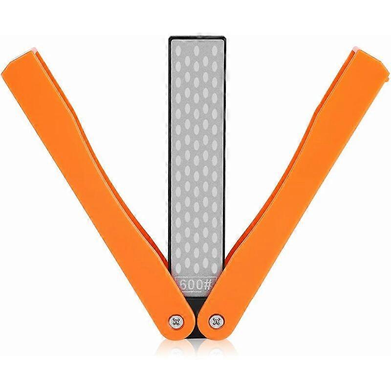 Garden Tool Sharpener Outdoor Camping Foldable Double Sided Whetstone Sharpening Tool for Scissors Secateurs Pruners