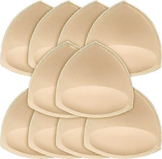Lot de 5 paires de coussinets triangulaires amovibles (couleur chair) pour les soutiens-gorge de sport push-up