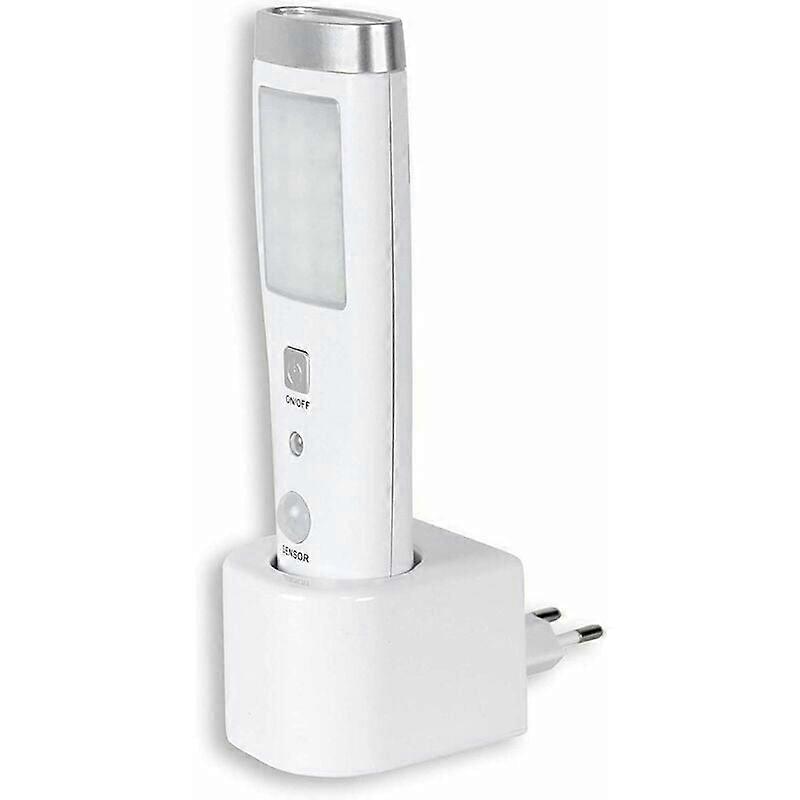 Emergency Induction Flashlight Presence Detector Torch Lamp Detection Angle 60 15 LED Rechargeable Battery White
