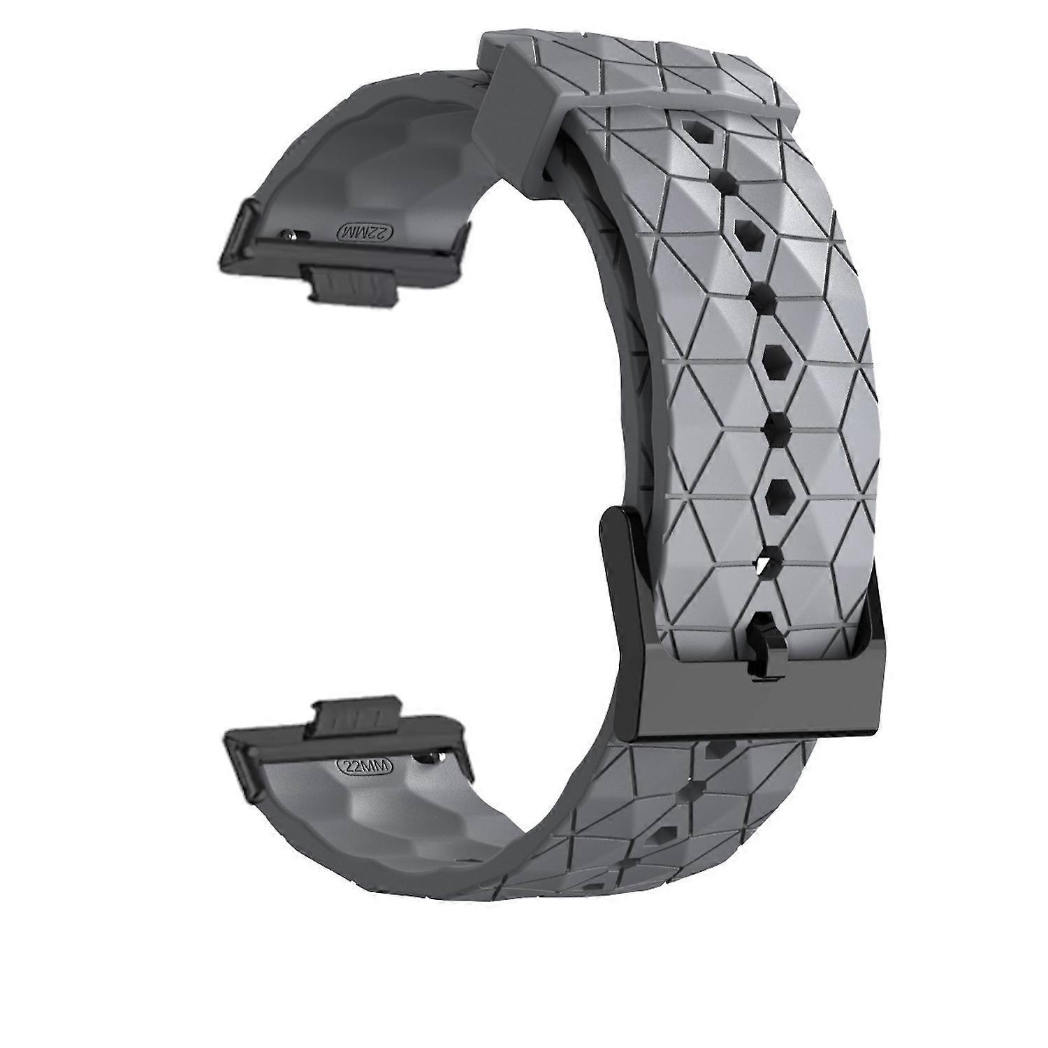 适用于华为 Watch Fit 4 / 4 Pro / 3 硅胶足球设计表带灰色