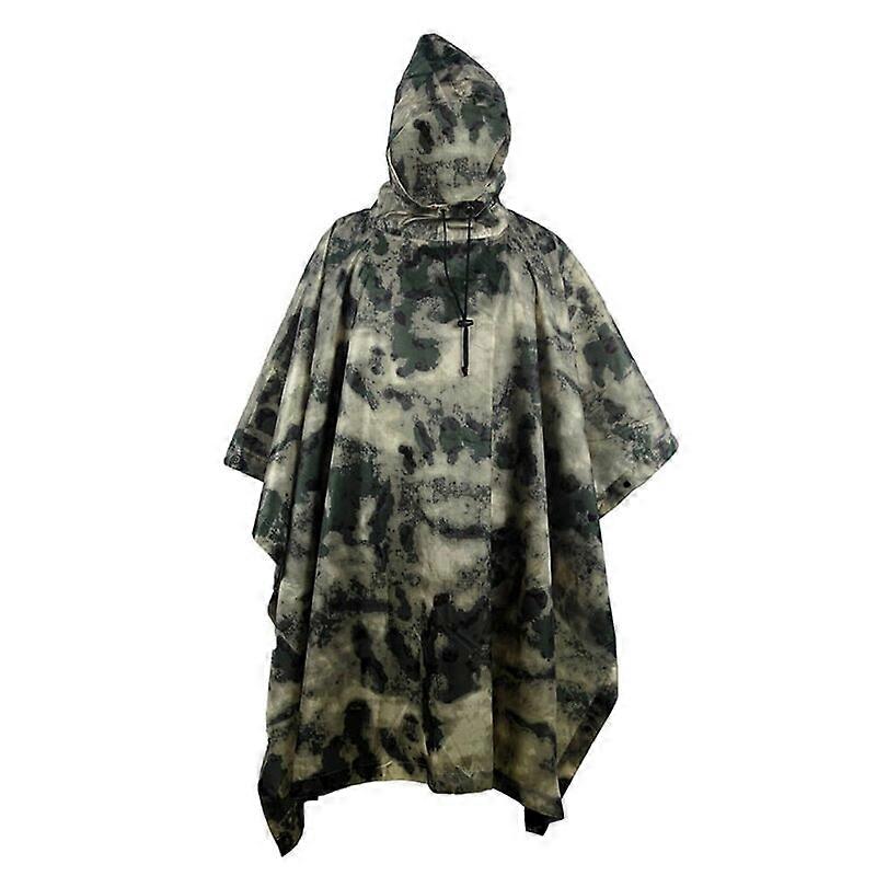 Poncho Impermeabile Militare - Leggero E Pieghevole | Camouflage | Per Caccia E Campeggio - Foto 6