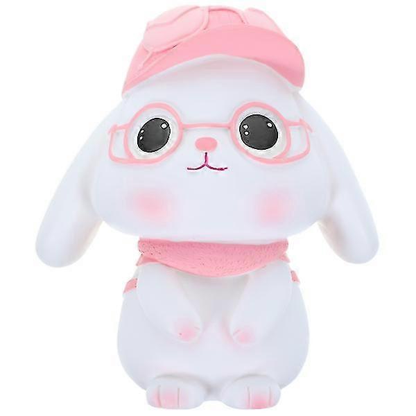 الأرنب الادخار وعاء رائعتين أصبع البنك سطح المكتب عملة حامل المال وعاء عملة توفير وعاء الأرنب تمثال ديكور