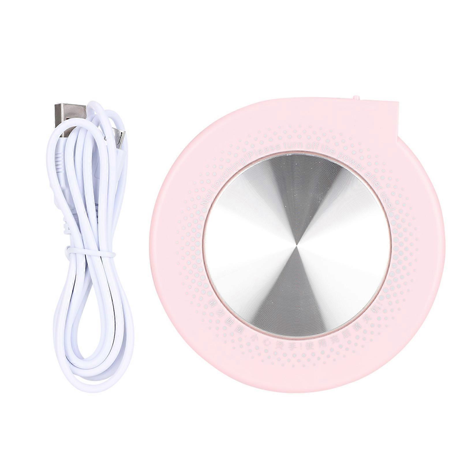 Tapis isolant multifonction USB pour tasse, dessous de verre (rose)