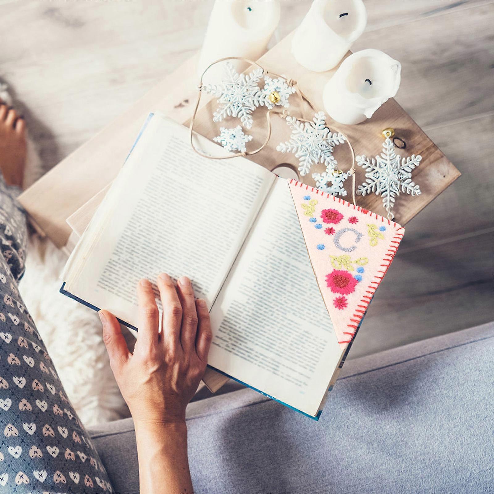 Embroidered Corner Bookmarks Accessories for Book Lovers