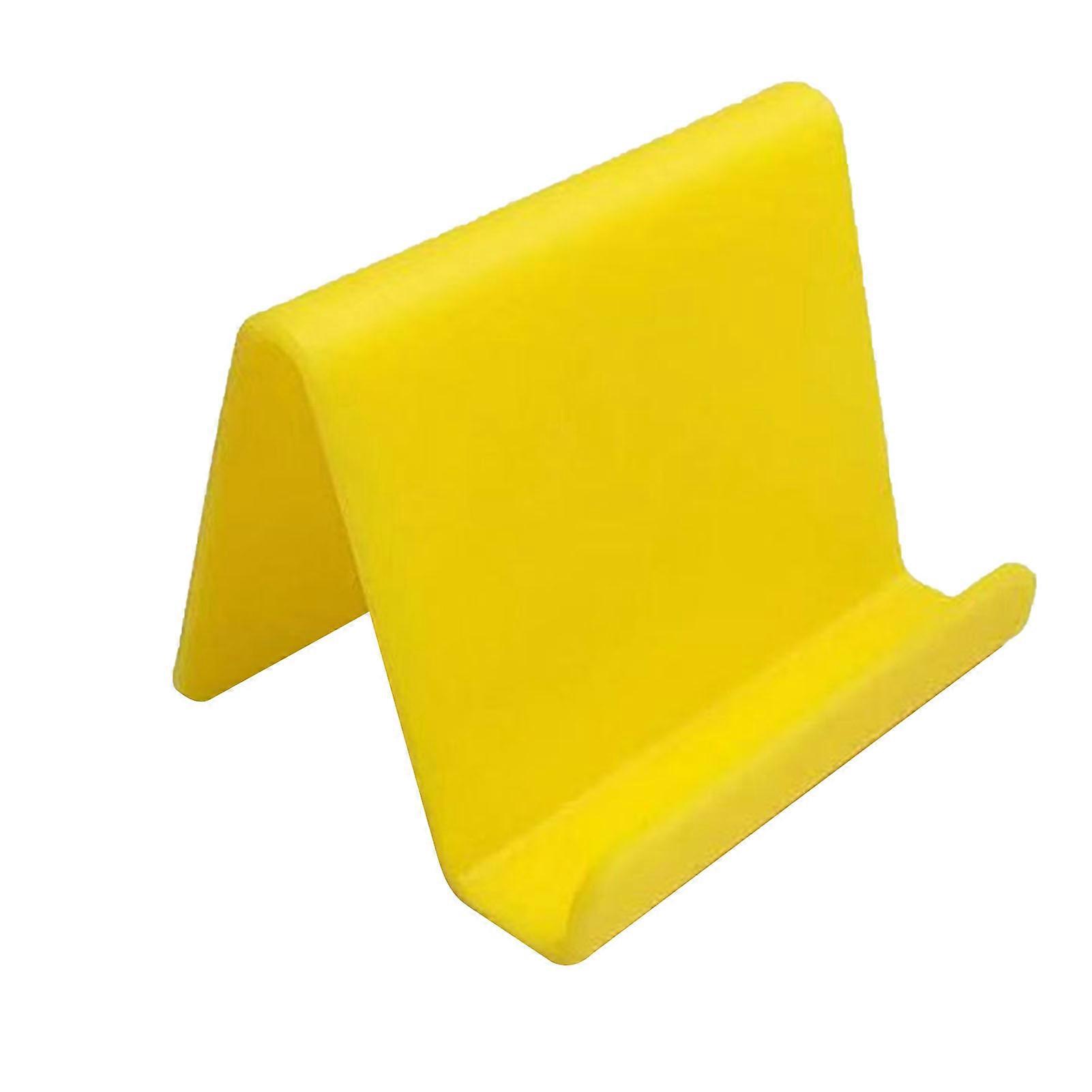 Τηλεφωνική στάση κυττάρων πλαστική αντίσταση ολίσθησης σταθερή wearproof φορητή ανθεκτική κάτοχος τηλεφωνικών αποβάθρων γραφείου για το εγχώριο αυτοκίνητο κίτρινο