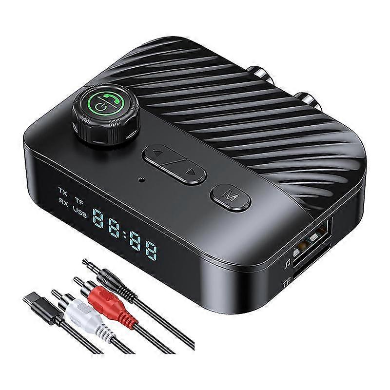 Bluetooth 5.3 Transmitter Receiver Stereo LED Screen bluetooth transmitter for tv