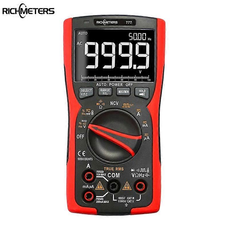 RM777 Multimetro digitale 9999 Tester analogico professionale True RMS Multimetro Transistor fai-da-te Capacito