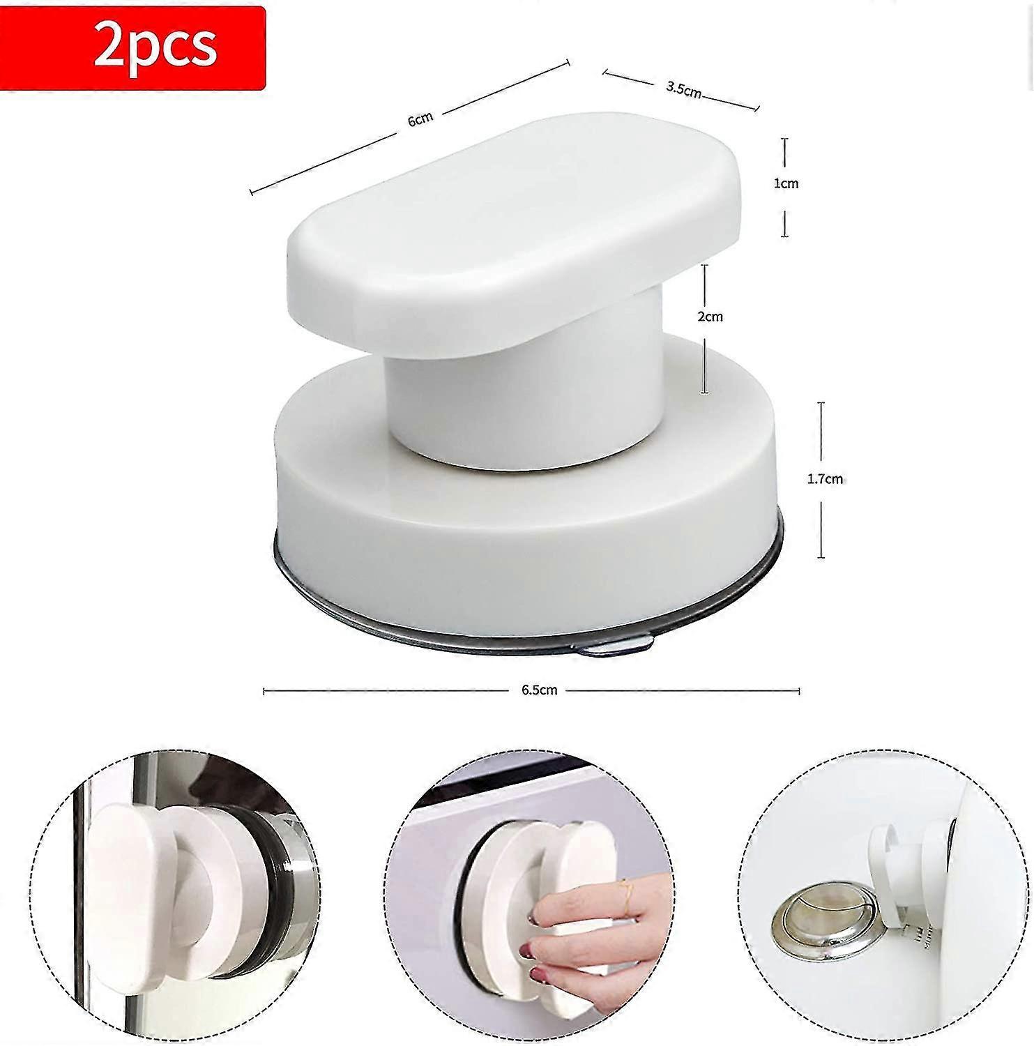 2 Pack Suction   Door  , Bay Window Suction   Pull  S With Strong Suction   For Bath