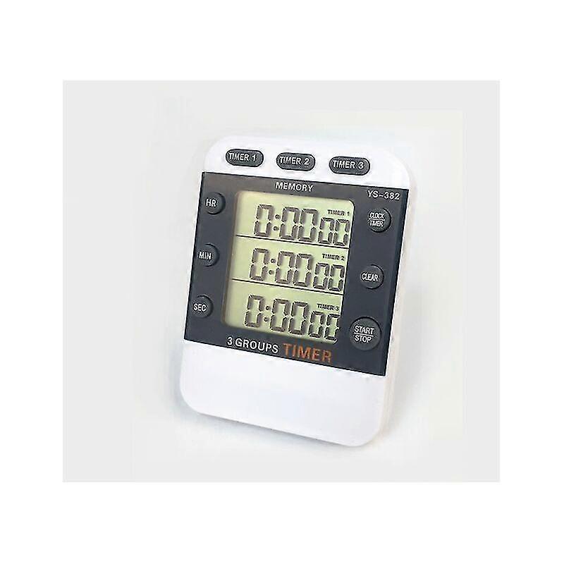 3 Channel Digital Timer Kitchen Timer Portable Digital Countdown Timer With Magnetic Back Stand(battery Included)