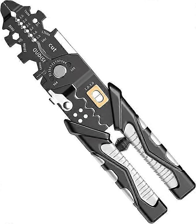 Wire Stripper Precise Wire Stripping Cutter Handheld Cable Stripper Multitool Professional Wire Cutter Hand Tool Portable Wire Crimping Tool for Elect