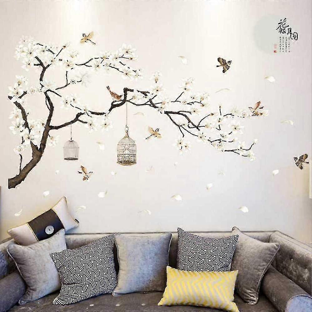 Flower Tree Bird Wall Stickers,elegant Tree Wall Stickers