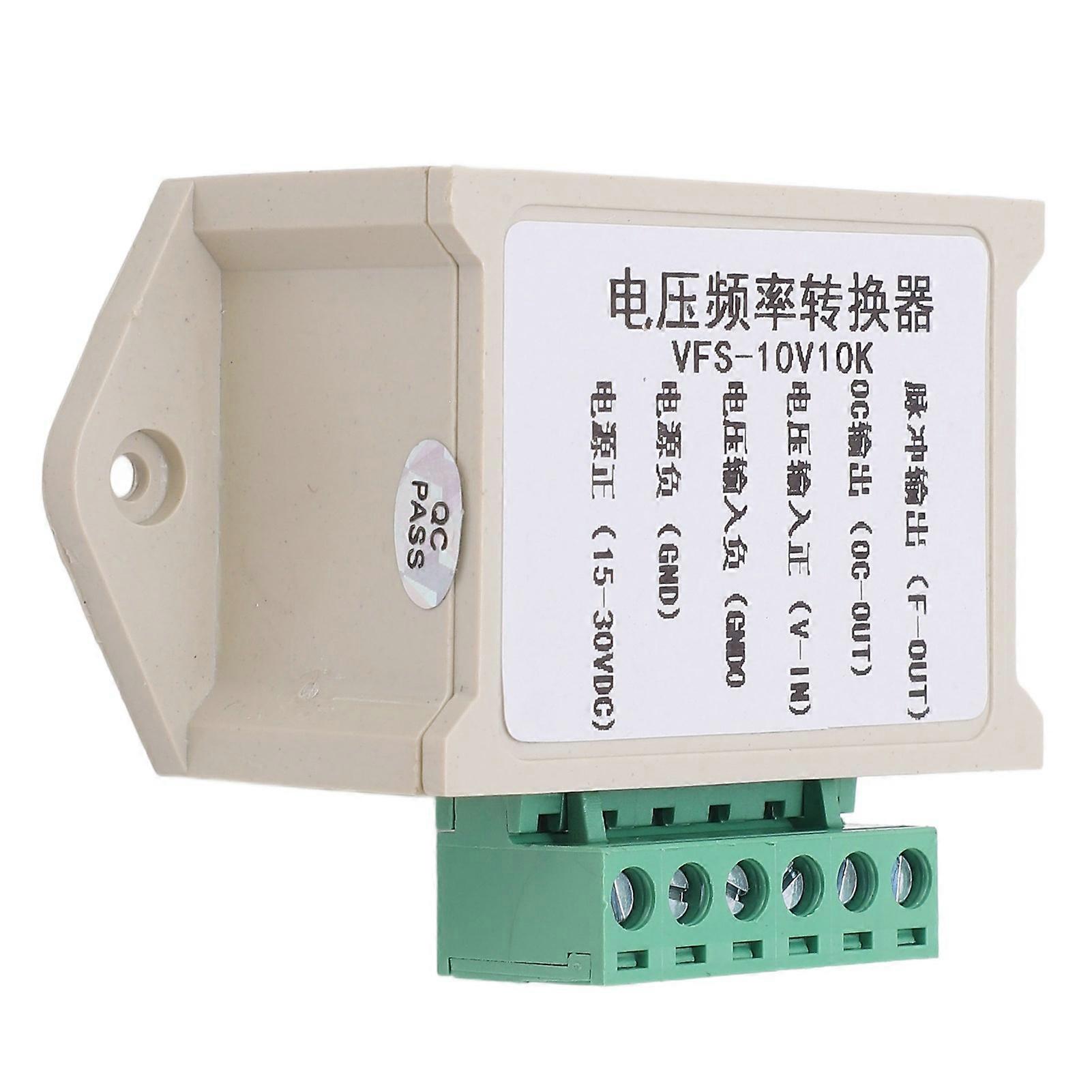 Voltage Frequency Converter Module ABS Housing Signal Conversion Module 0?10V Input 0?10KHZ Square Wave Output