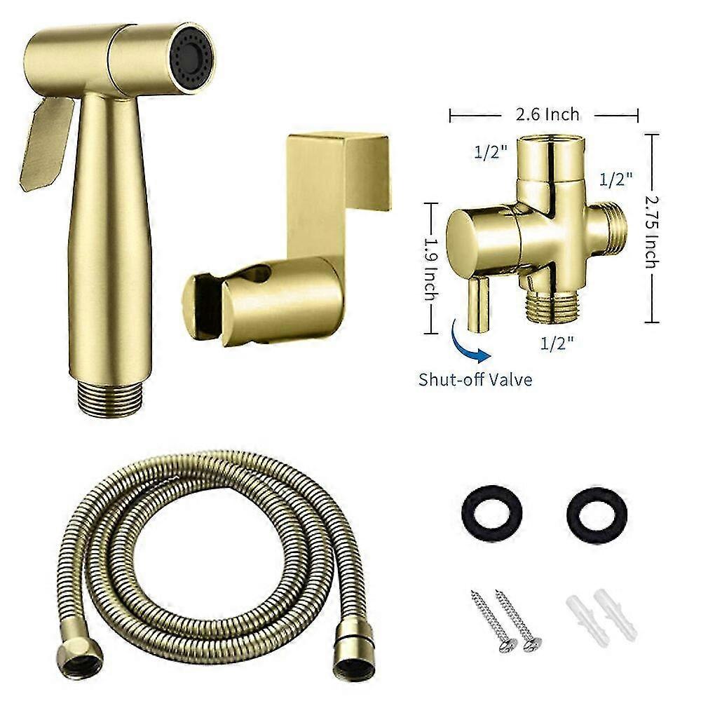 Handheld toilet bidet sprayer set kit stainless steel hand bidet faucet for bathroom hand sprayer shower head self cleaning