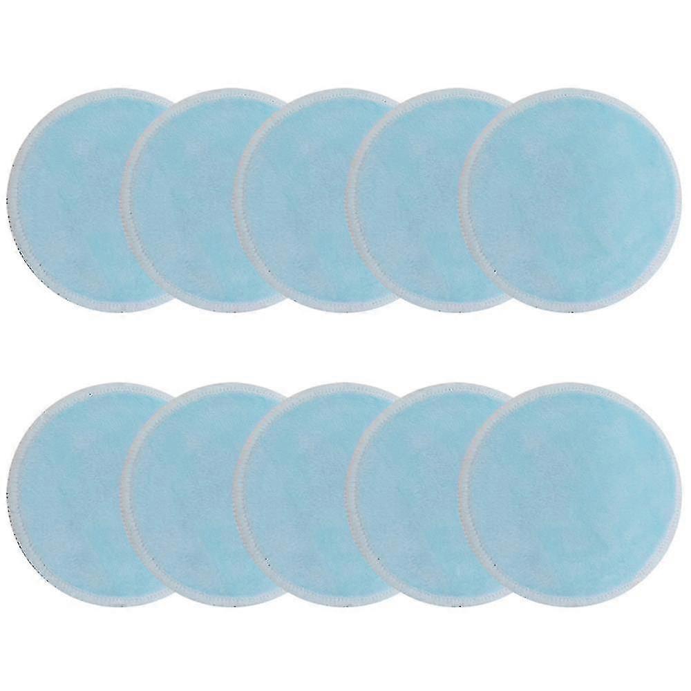 10 stk bløde økologiske bomuld makeupfjernerpuder