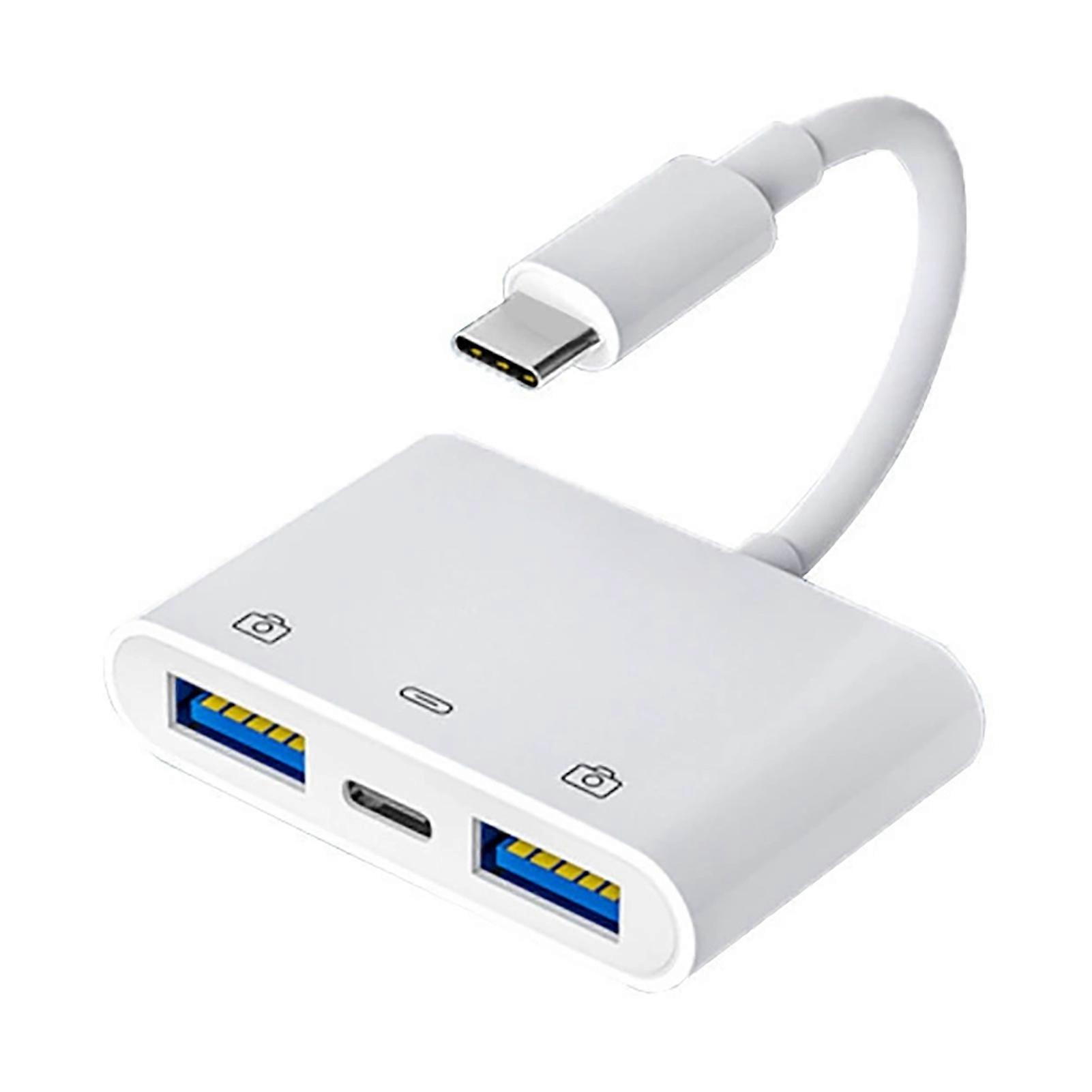 Card Reader Multifunctional High-speed High Performance Fast Transmission 2-in-1 Type-C USB SD-Card TF U Disk OTG Memory Card Adapter for Smartphone