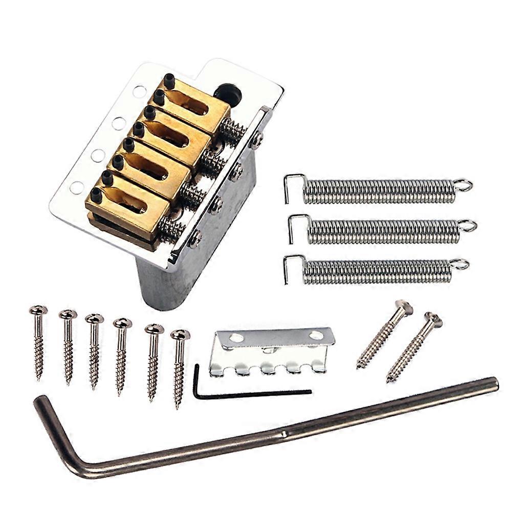 4 String Guitar Tremolo Bridge with Screws Kit for Cigar Box Guitar Projects