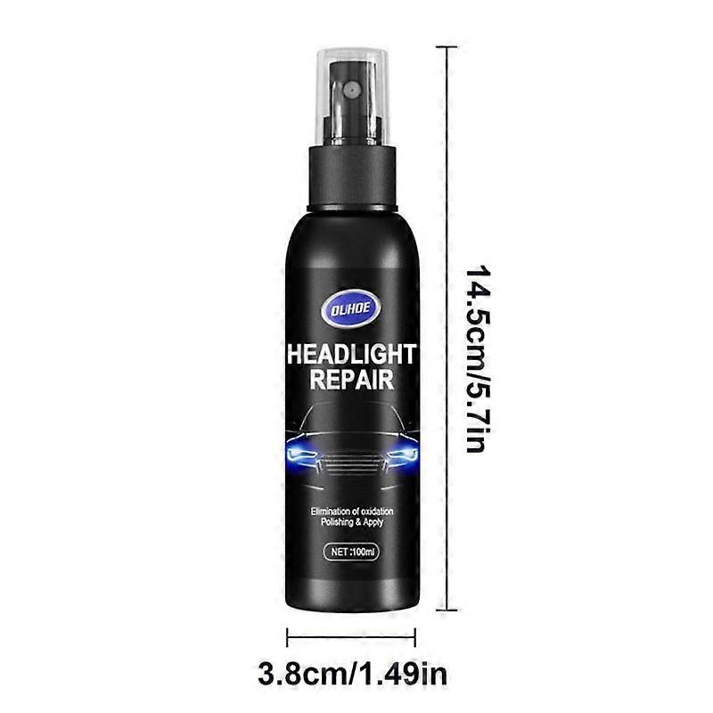 10/20/30/50/100ml Car Headlight Polishing Repair Fluid Agent Auto Light Restore Headlamp Cleaner Oxidation