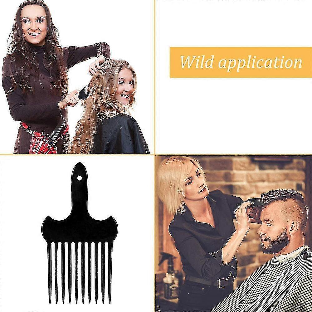 Hair Fork Comb Black Plastic Insert