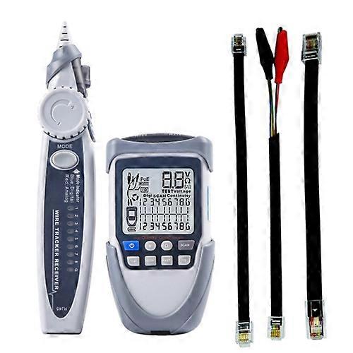 ET612 Network Cable Tester Wire Tracker Battery Voltage POE Test Multi-function Cable Tester