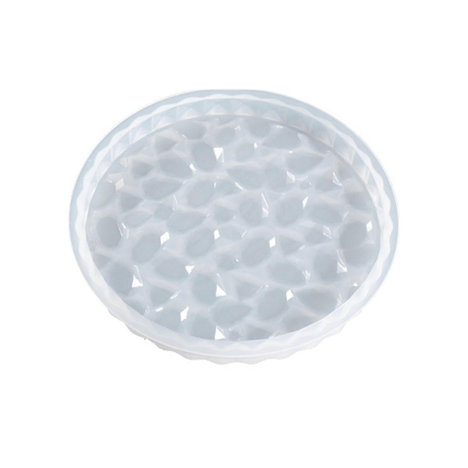 Coaster Silicone Mold with Diamond Agate Coaster Mold Epoxy Resin Casting Molds