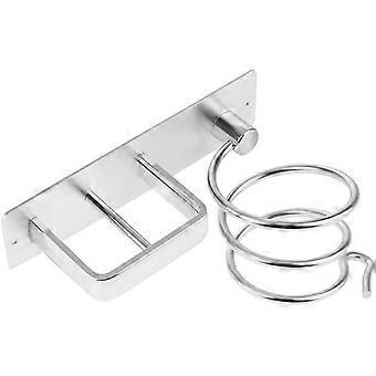 Professioneller an der Wand montierter Blasspiral-Haartrocknerhalter, Aluminium-Haartrocknerständer, Organizer-Aufbewahrungsständer, Badezimmer-Glätteisen-Regalset für Waschmittel