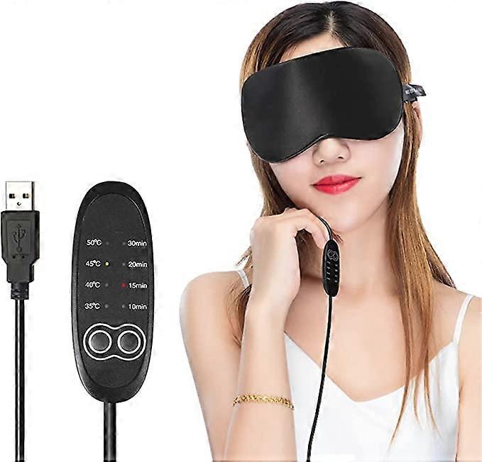 Heated Eye Mask, USB Steam Eye Mask for Relieving Eye Stress