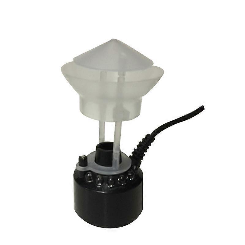 Party Mist Maker,Ultrasonic Mist Maker Fogger 12 LED Red Yellow and Blue Light Flashes For Water Fountain Pond Fogger